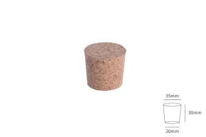 Коркова конусовидна тапа за буркани -  30x35/30-2