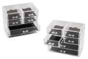 Кутия 240x135x200mm с 6 чекмеджета за козметика, за бижута и др. Кутия 240x135x200mm с 6 чекмеджета за козметика, за бижута и др.