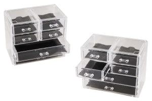 Кутия 240x135x200mm с 6 чекмеджета за козметика, за бижута и др.-2