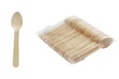 Дървени лъжици 140 мм - 100 бр Дървени лъжици 140 мм - 100 бр-изображение_продукт