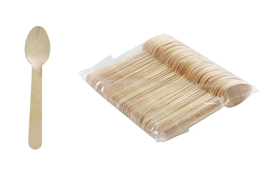 Дървени лъжици 140 мм - 100 бр Дървени лъжици 140 мм - 100 бр-изображение_продукт