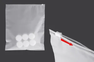  Опаковъчни пластмасови торбички 300x350 mm полупрозрачни матови с цип (цип) - 100 бр-изображение_група