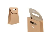 Хартиена крафт подаръчна чантичка с размери 150x60x200 mm-изображение_продукт