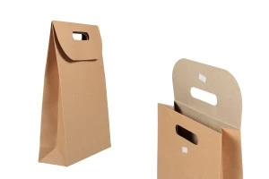 Подаръчна хартиена торбичка с размери   240x80x330 mm-1