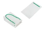 Бяла хартиена подаръчна торбичка с размери 110x60x180 mm - 20 бр.-