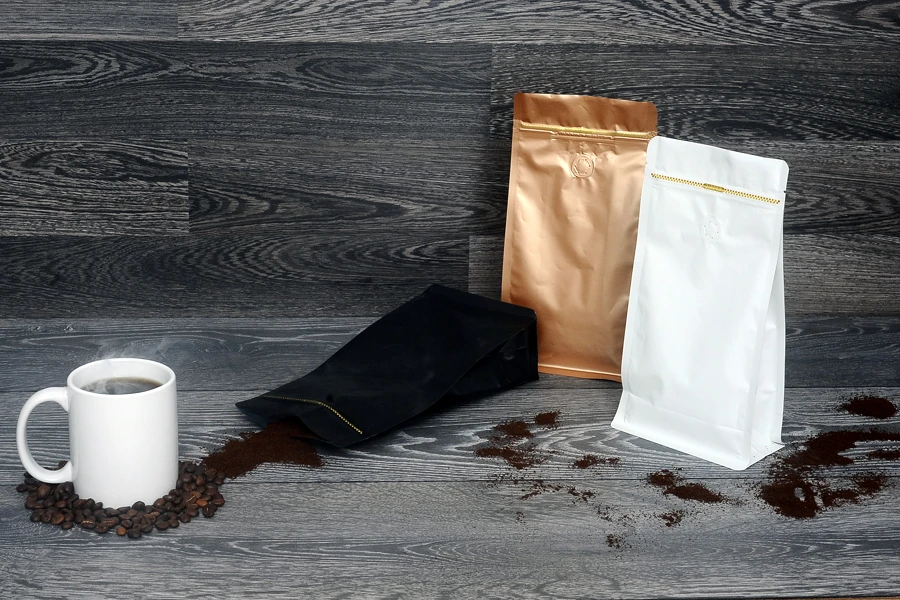 Алуминиева DOY PACK опаковка с цип с размери 135х265 мм в опаковка 25 броя-изображение_група