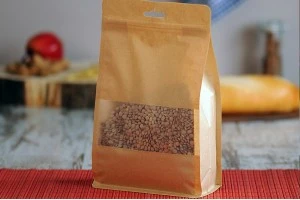 Торбичка тип DOYPACK с цип затваряне, прозорец и дупка Eurohole, вътрешна и външна прозрачна облицовка и въз,ожност за термо запечатване, размери 160x80x260 mm - 50 бр.-изображение_група