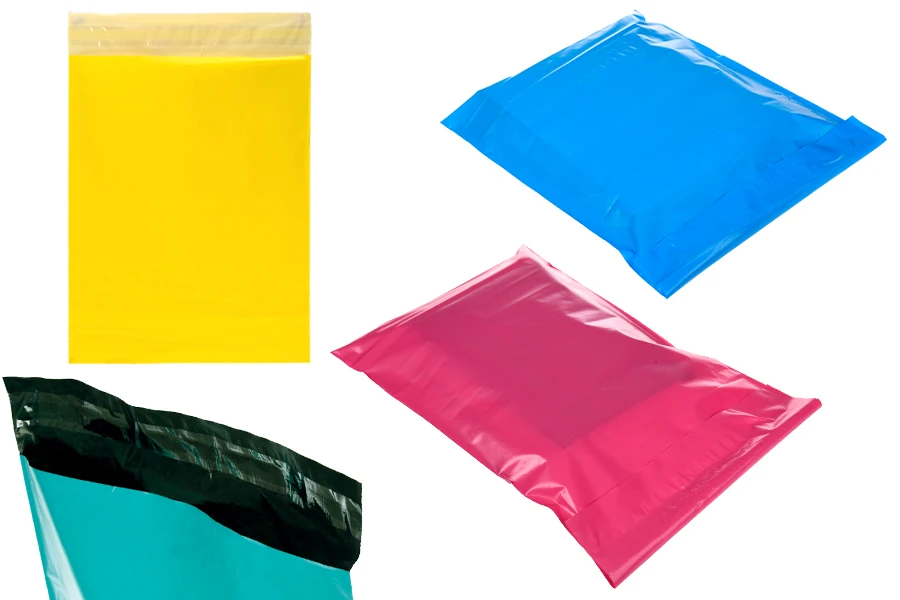 Qese courier me mbyllje ngitëse PE të papërshkueshme nga uji 400x450 mm - 100 copë-изображение_продукт