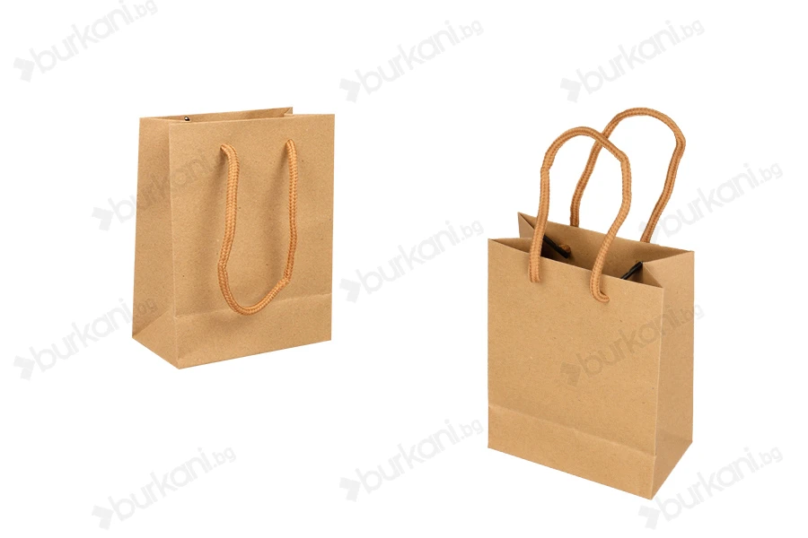 Подаръчна кафява  крафт торбичка 110x60x140-изображение_продукт