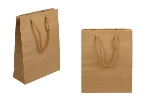 Хартиена кафява подаръчна чанта с размери  160x60x210 с дръжки-1