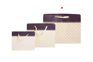 Хартиени подаръчни торбички със сатенени дръжки  410x130x310 mm в различни цветове-изображение_група