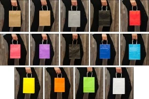 Подаръчна хартиена чанта 160x80x220 mm с дръжка-1