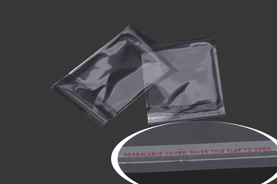 Самозалепващи се прозрачни пликове с размери 80x120 mm - 1000 бр.-изображение_размери