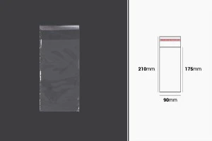 Самозалепваща се торбичка с размери 90x210 mm - 1000 бр.-1