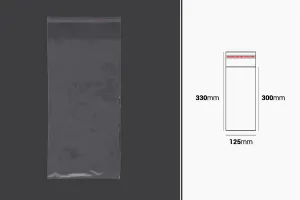 Самозалепваща се торбичка  125x330 mm - 1000 бр.-1