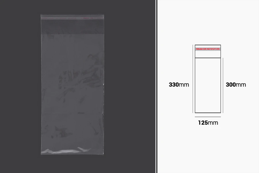 Самозалепваща се торбичка  125x330 mm - 1000 бр.