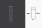 Прозрачни торбички със самозалепващо се затваряне 50x200 мм - 1000 бр