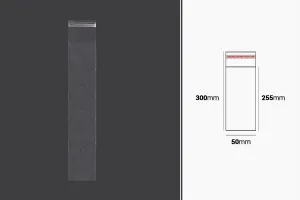 Прозрачни торбички със самозалепващо се затваряне 50x300 мм - 1000 бр-1