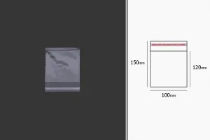 Прозрачни самозалепващи се пликове с размери 100x150 mm - 1000 броя в опаковка-3