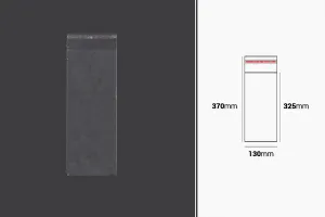Прозрачни пликове  със самозалепващо се затваряне 130x370 мм - 1000 бр-1