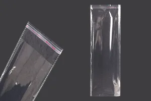Прозрачни самозалепващи се пликове с размери 100x300 mm  - 1000 бр/опаковка-1