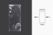 Самозалепваща се торбичка с размери 110х250 мм - 1000 бр./пакет Самозалепваща се торбичка с размери 110х250 мм - 1000 бр./пакет