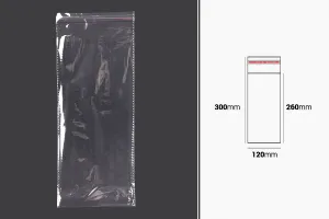 Самозалепваща се торбичка с размери 120x300 mm - 1000 бр./пакет-2