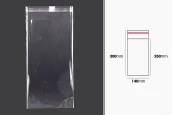 Самозалепваща се торбичка с размери 140x300 mm -1000 бр. / пакет Самозалепваща се торбичка с размери 140x300 mm -1000 бр. / пакет