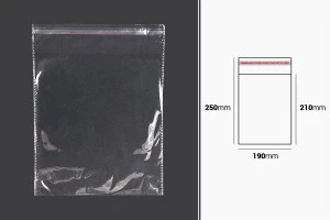 Самозалепваща се торбичка с размери 190x250 mm - 1000 бр./пакет-2