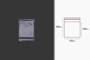Прозрачни самозалепващи се пликове с размери 120x200 mm - 1000 бр. в пакет-3