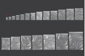 Пластмасови прозрачни пликове с цип с размери  40x60 mm  - 500 бр.