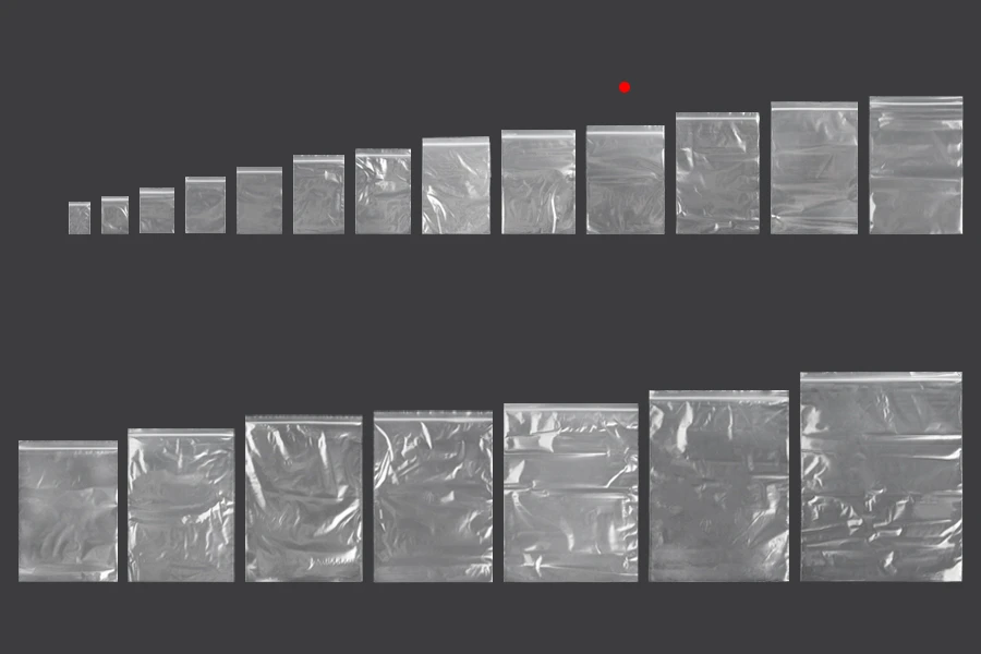 Пластмасови прозрачни пликове с цип  140x200 mm  - 100 бр.