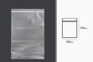 Пластмасови прозрачни пликове с цип с размер 160x230 mm  - 100 бр.-2