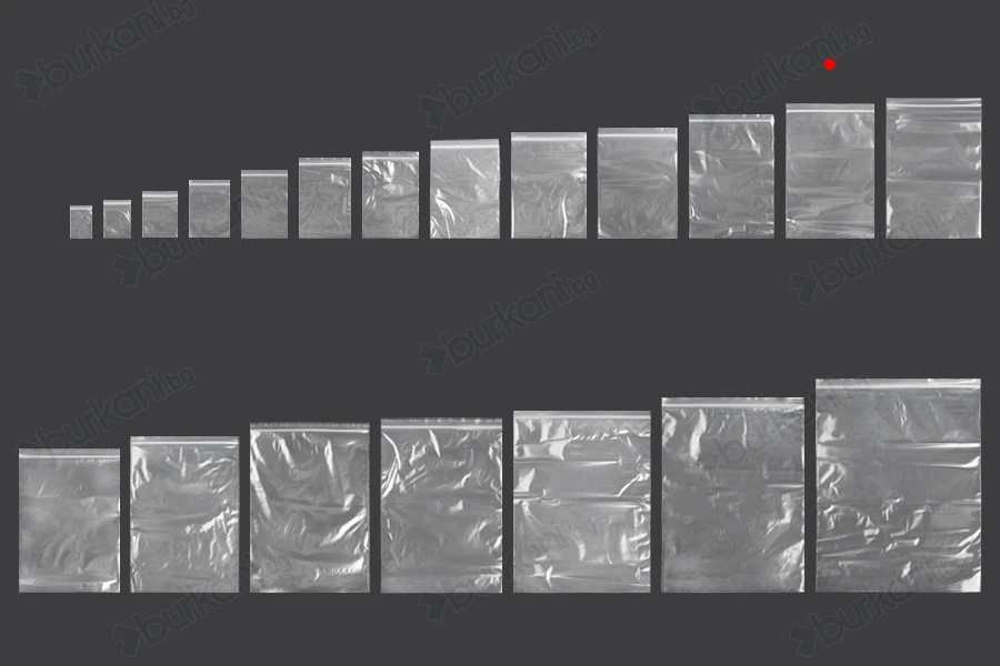 Пластмасови прозрачни пликове с цип с размер 160x230 mm  - 100 бр.-изображение_група