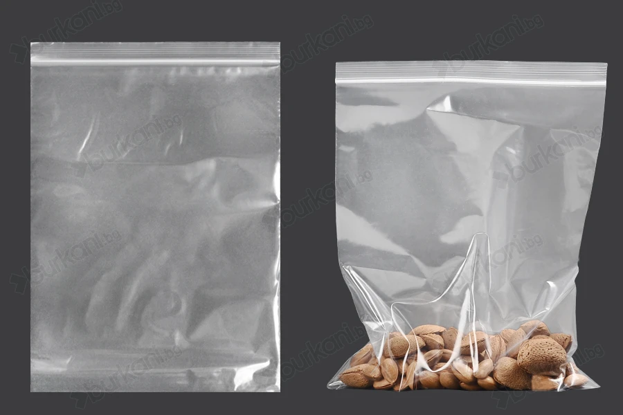 Пластмасови прозрачни пликове с цип 200x285 mm -  100 бр-изображение_група