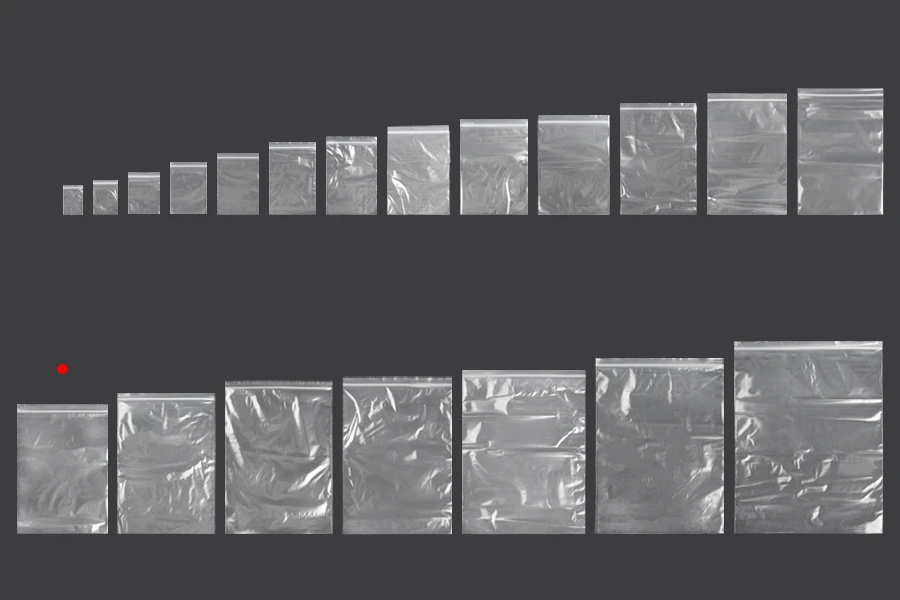 Пластмасови прозрачни пликове с цип 200x285 mm -  100 бр