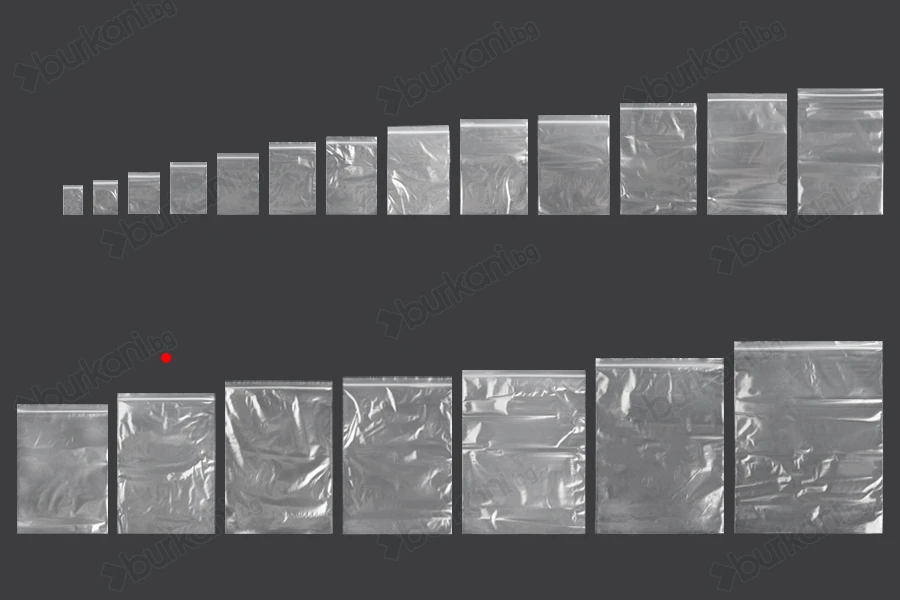 Пластмасови прозрачни пликове с цип  220x320 mm - 100 бр-изображение_група