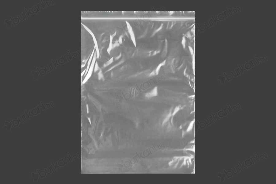 Пластмасови прозрачни  пликове с цип с размери 250x355 mm  - 100 бр.-изображение_продукт
