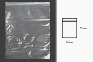 Пластмасови прозрачни пликове с цип с размер 350x450 mm- 100 бр.-2