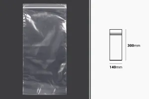 Пластмасова торбичка с цип 140x300 mm - 100 бр.-2