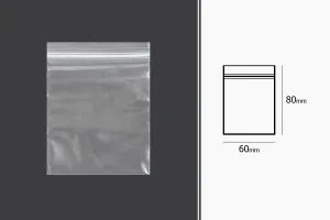 Пластмасови пликове с цип  60x80 mm  - 500 бр-2