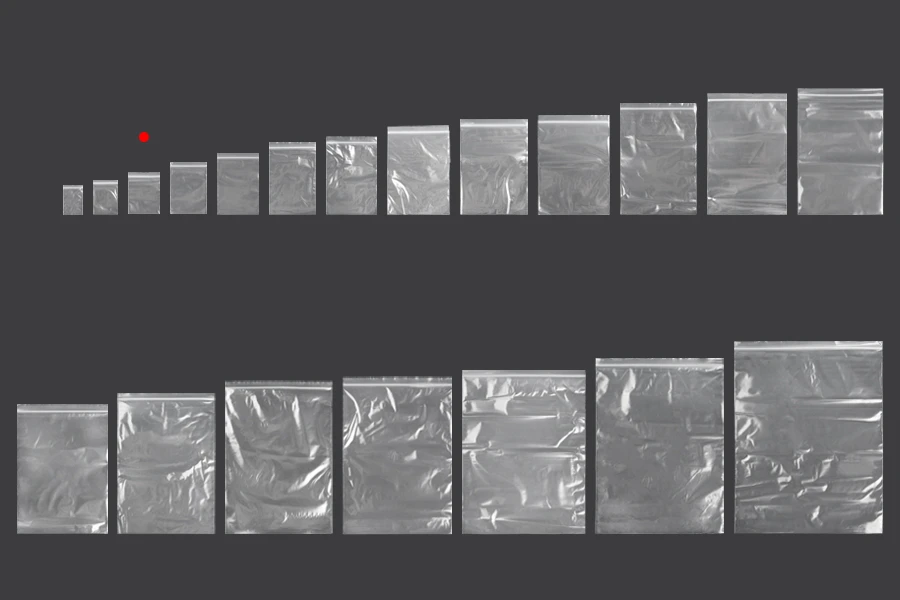 Пластмасови пликове с цип  60x80 mm  - 500 бр