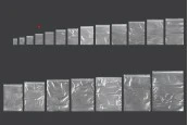Пластмасови прозрачни пликове с цип  70x100 mm  - 500 бр.