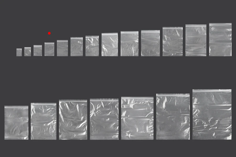 Пластмасови прозрачни пликове с цип  70x100 mm  - 500 бр.