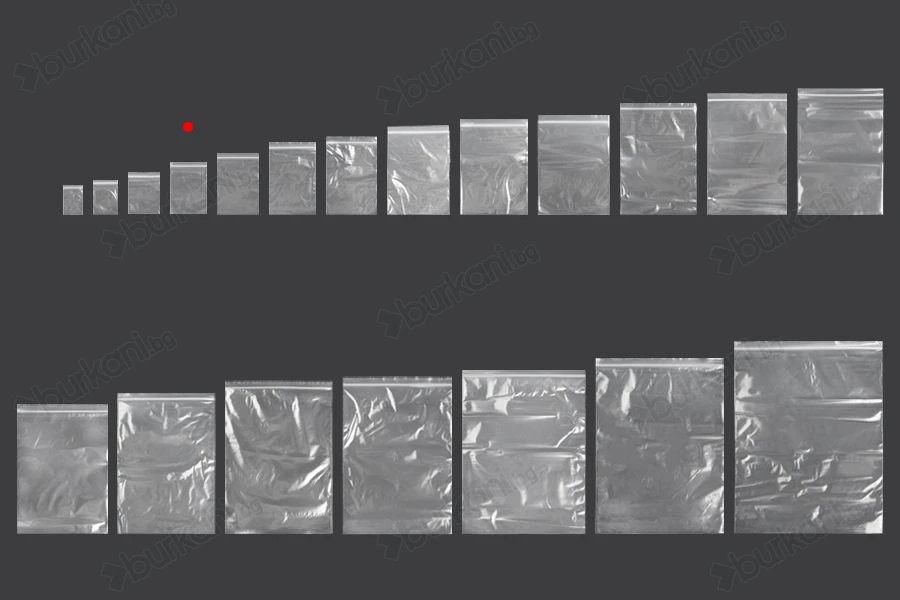 Пластмасови прозрачни пликове с цип  70x100 mm  - 500 бр.-изображение_група