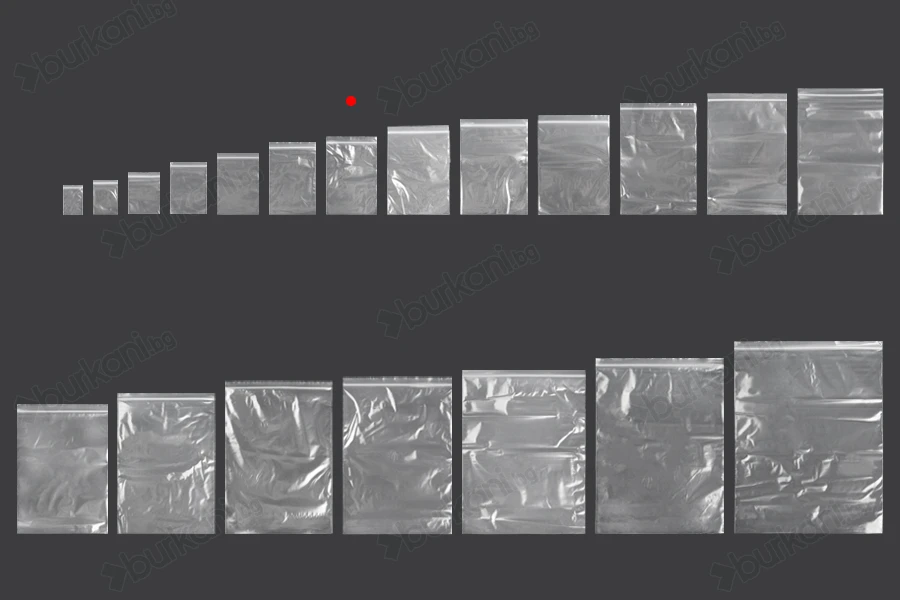 Прозрачни пластмасови пликове с цип  100x150 mm  - 100 бр-изображение_група