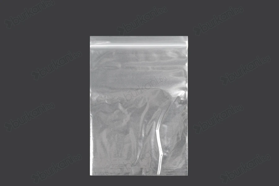 Прозрачни пластмасови торбички с цип  130x190 mm - 100 бр.-изображение_продукт