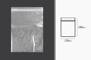 Прозрачни пластмасови торбички с цип  130x190 mm - 100 бр.-2