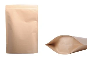 Торбичка  тип Doy Pack със затваряне с цип, алуминиева вътрешна облицовка и възможност за термозапечатване 200x50x300 mm - 50 бр.-изображение_продукт