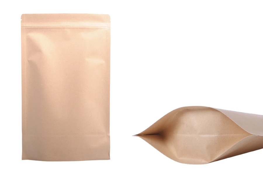 Опаковка  тип Doy Pack със затваряне с цип, алуминиева вътрешна облицовка и възможност за термозапечатване 180x50x300 mm - 50 бр.-изображение_продукт